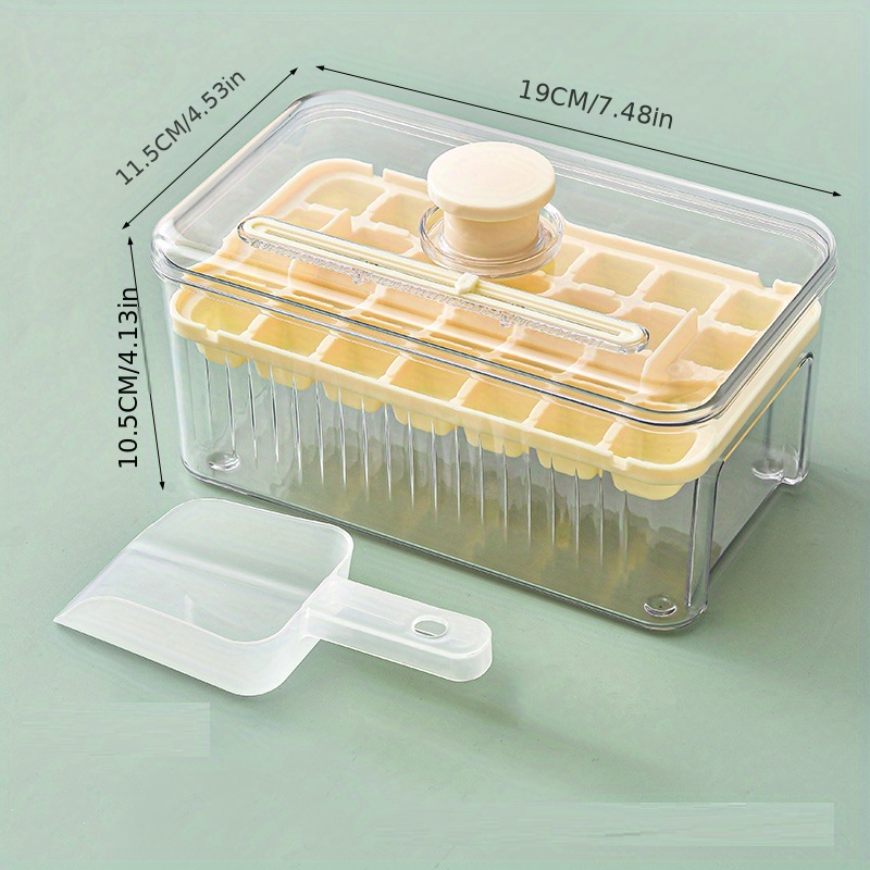 One-button Press Type Ice Mold Box Plastics Ice Cube Maker Ice