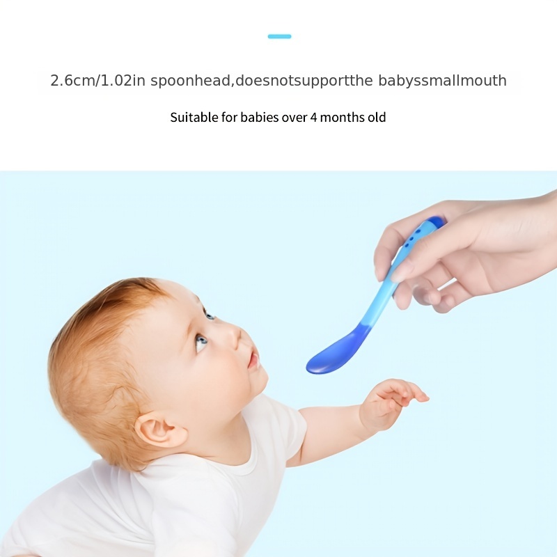 3 Colors Temperature Sensing Spoon For Kids Boys Girls Silicone