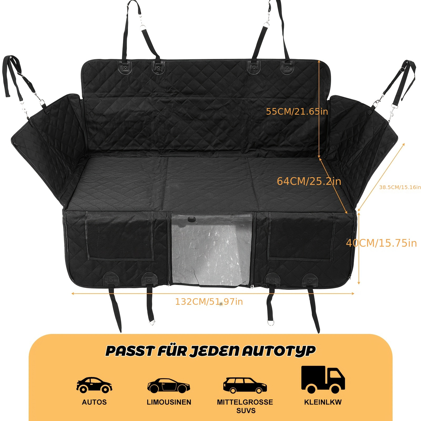 Basic Dog Blanket For The Back Seat Of - Durable Protective Cover 205cmx156cm