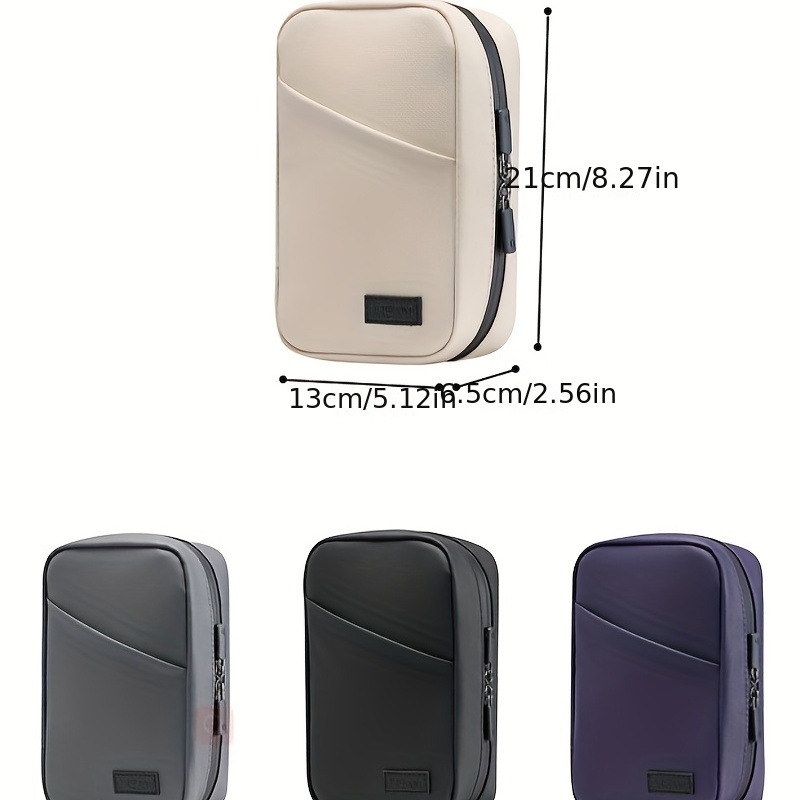Waterproof Data Cable Bag Small Zipper Electronic Accessories Bag
