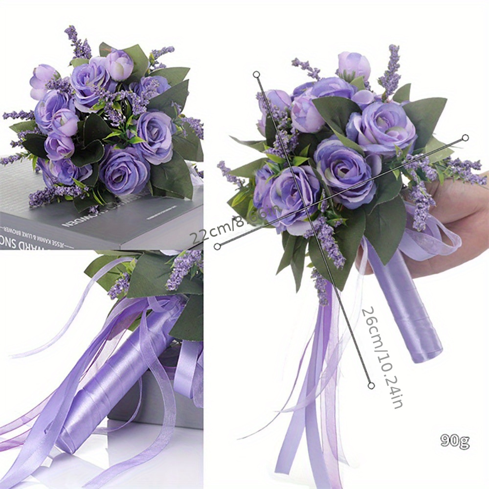  Black Silver Bridal Wedding Bouquet Accessories (8