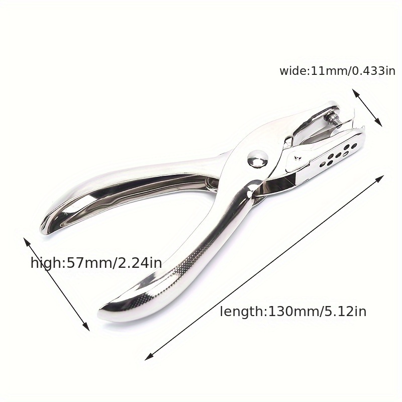 1pc Silver Iron Manual Hole Puncher, Simple Multi-purpose Hole Puncher For  Office, School