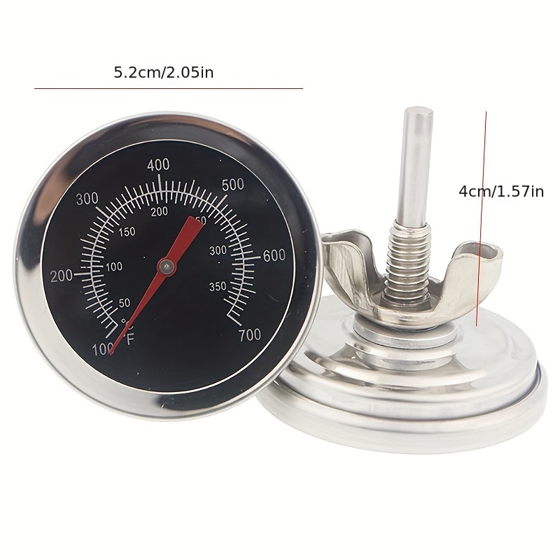 Stainless Steel Dial Oven Thermometer, Stand Up Monitoring Temperature  Gauge Round Oven Displays for Home Kitchen Baking Supplies