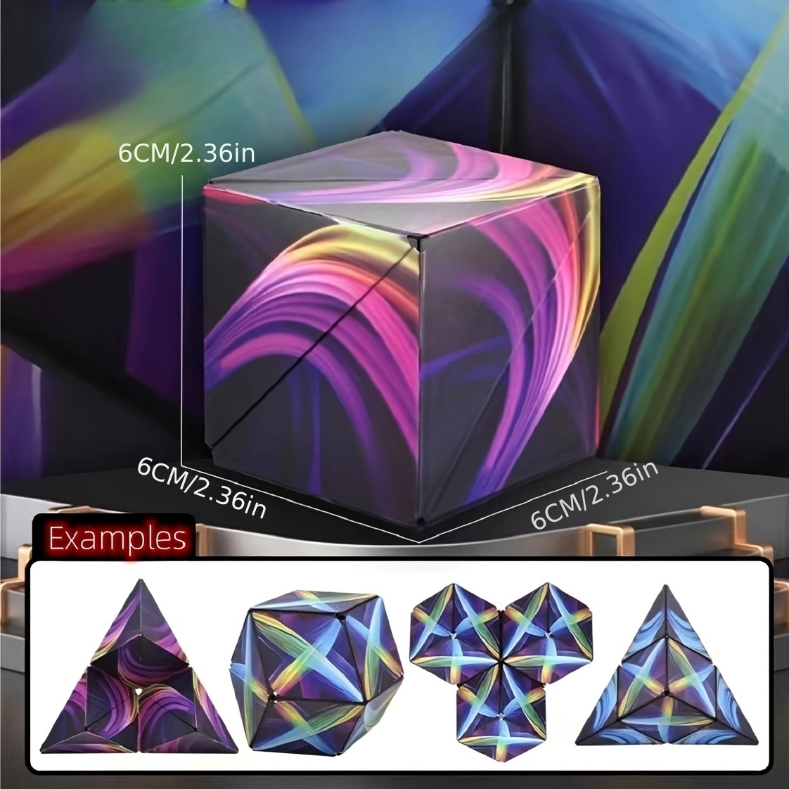 Zmao - ZMao Intéressant Géométrie Variable Magnétique Rubik Cube  Anti-stress 3D Handflip Puzzle Rubik Cube Décompression Jouet éducatif pour  enfants - Phantom Rainbow - Jeux d'adresse - Rue du Commerce