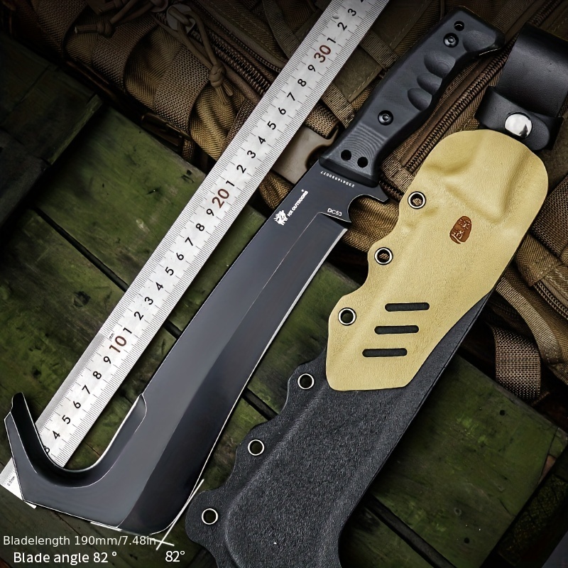 Dc53 Fixed Blade Hunting Knife Straight Edge Gut Hook Blades - Temu