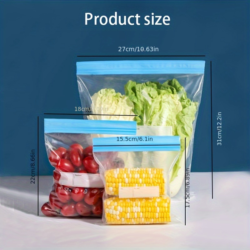 Reusable Washable Airtight Bags Food Grade Transparent - Temu