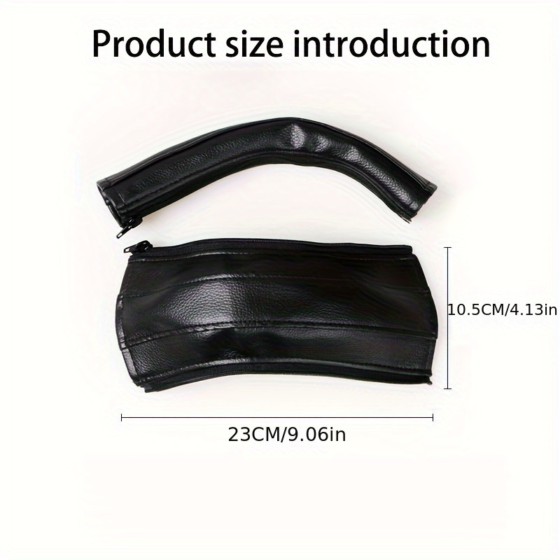 customer   luxury   leather stroller armrest cover removable protective handlebar accessory for   details 1