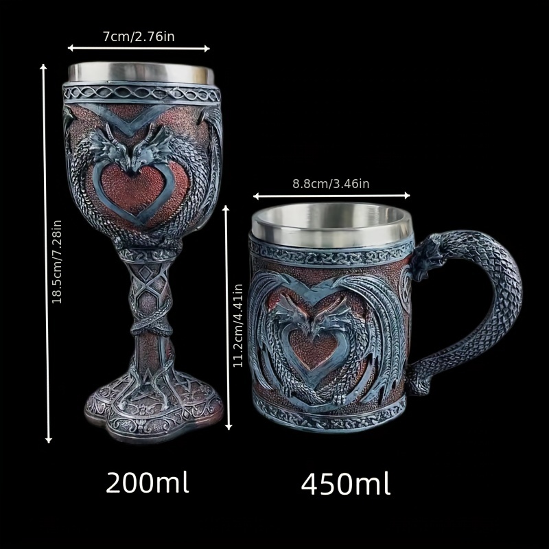 Dragon Coffee Mug Stainless Steel Coffee Cups Creative Cool - Temu