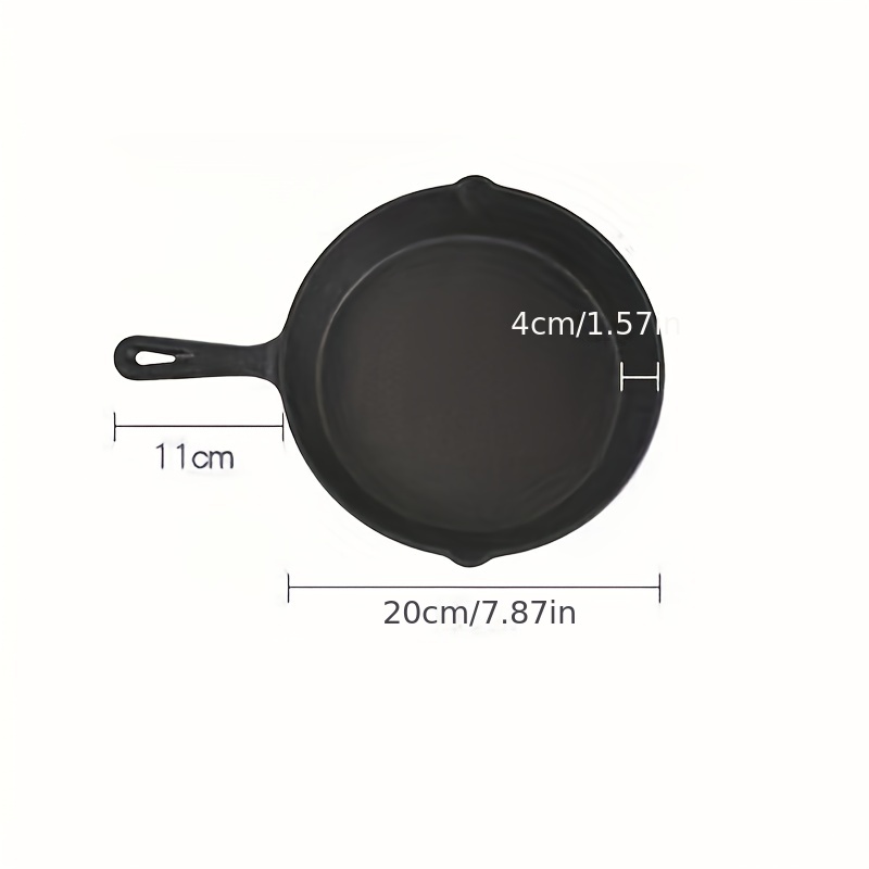 3Pcs Pre-Seasoned Cast Iron Skillet Non-Stick Frying Pan Kitchen Cookware  Safe