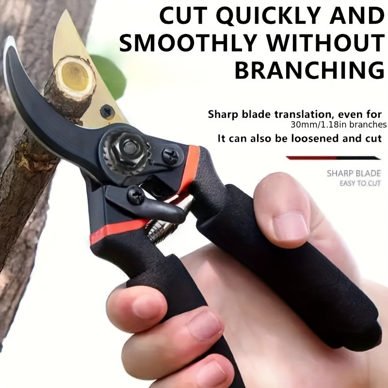 

1pc, Thickened Sk5 Steel Branch Scissors For Strong Pruning Of Rough Branches, Garden Pruning, Fruit Tree Pruning