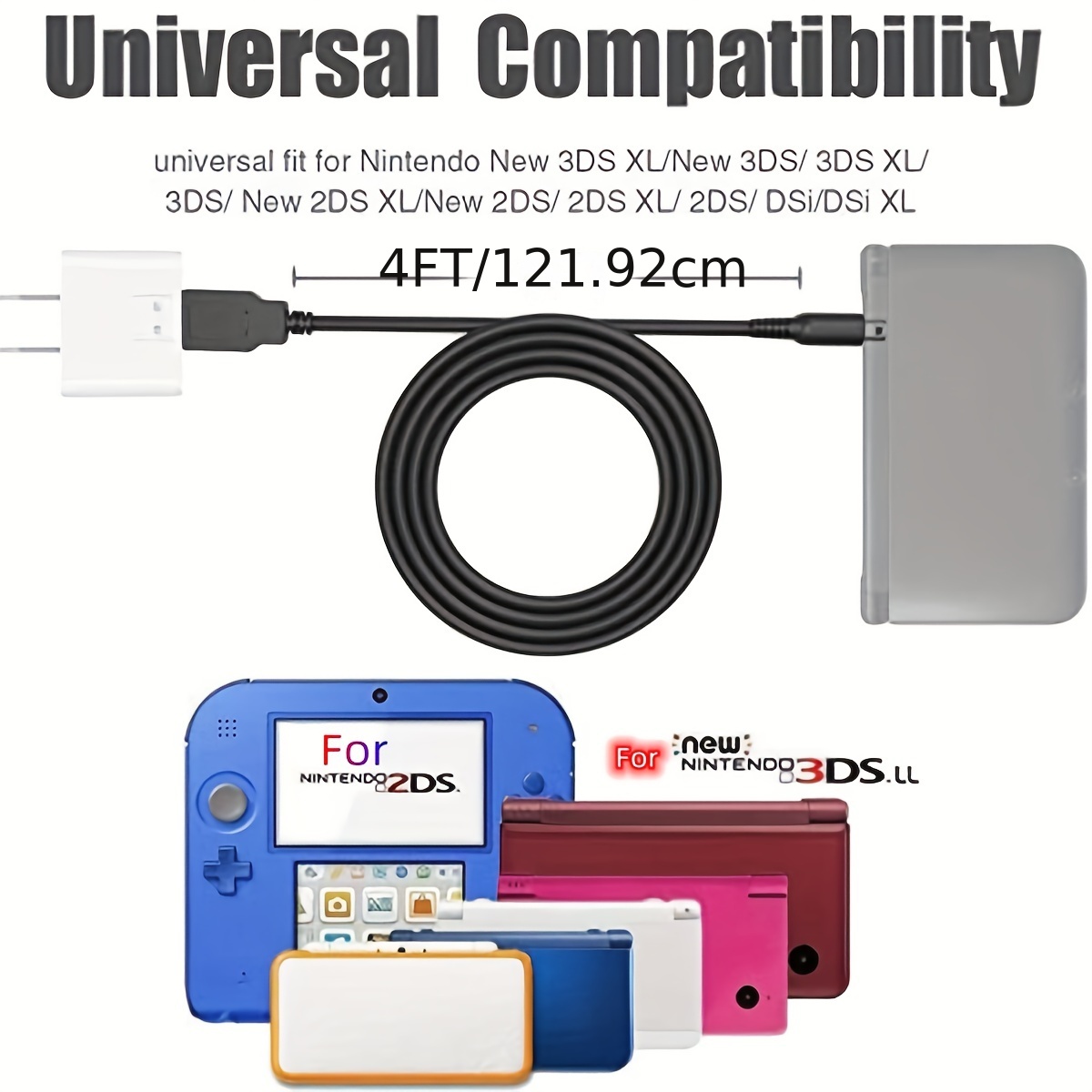 USB Ladegerät Nintendo 3DS / DSi / DSi XL / 3DS XL / 2DS / 2DS XL