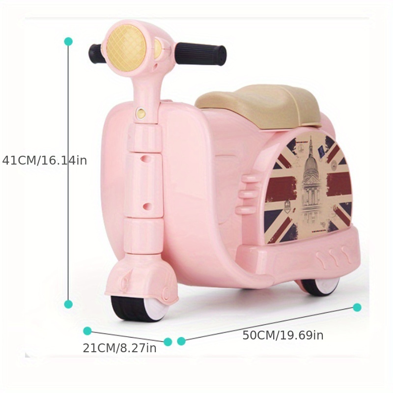 Children's Two-in-one Sliding Luggage Cart Can Be Used As A Sitting And Riding  Luggage Box, Baby Travel Tool, Without Electricity, Riding Suitcase,  Storage With Shoulder Strap, Bearing - Temu