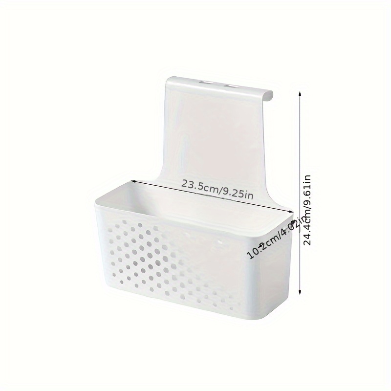 Image of Cabinet Door-mounted Storage Basket | Plastic Storage Baskets | Hanging Trash Can | Applicable To: Cabinet Doors, Bathroom Cabinet Doors, Etc. | Used To Collect Sundries, Garbage, Etc