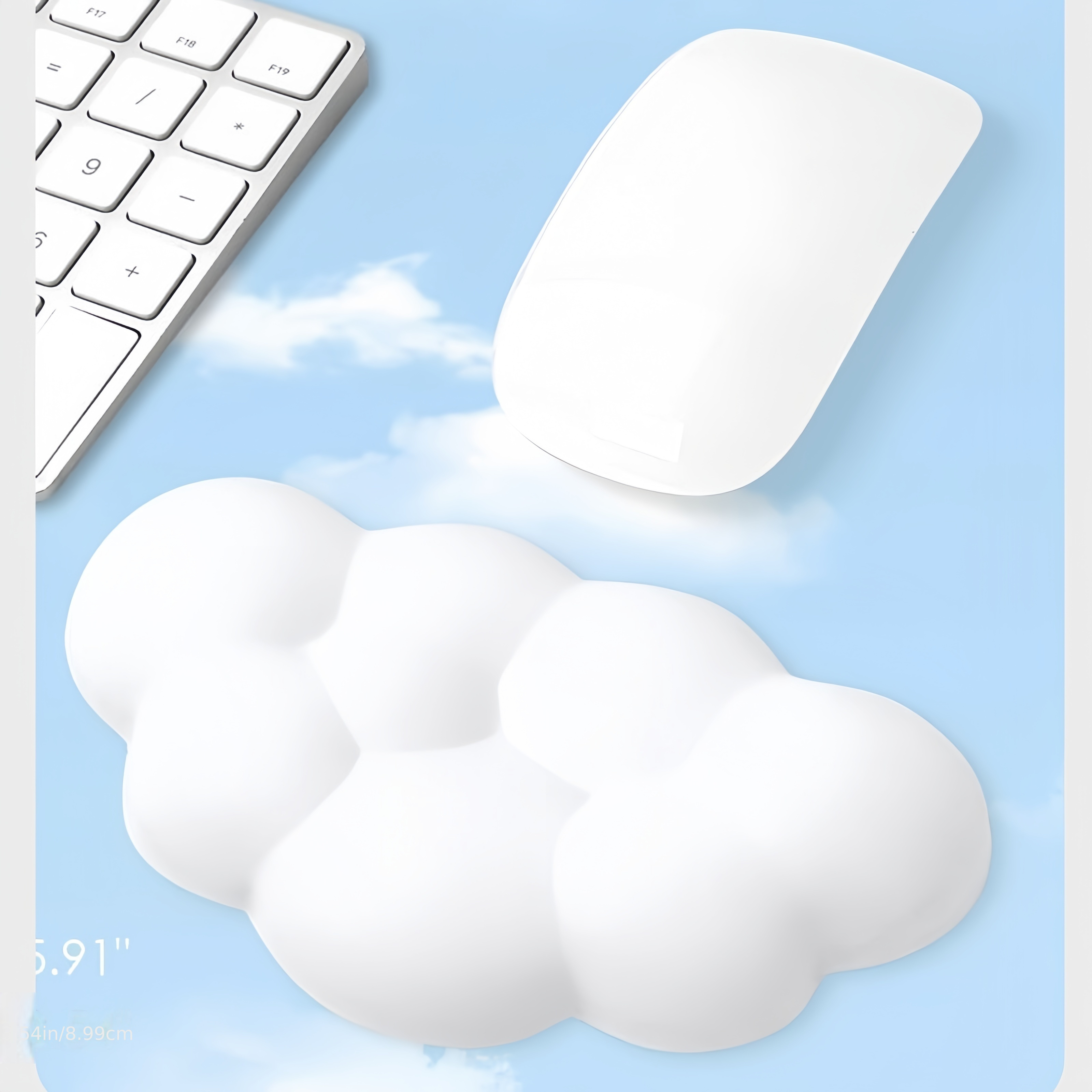 

1pc Creative Office Cute Cloud Wrist Guard Mouse Hand Rest For School Office And Home