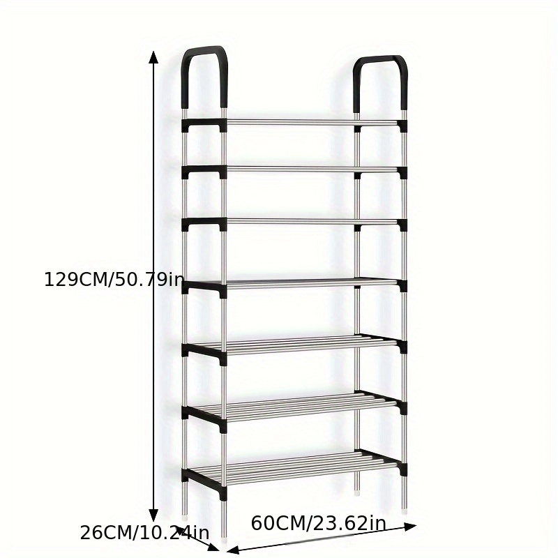 TEMU 1pc Space Saving Multi-layer Shoe Rack, Durable Shoe Storage Stand For Home Use