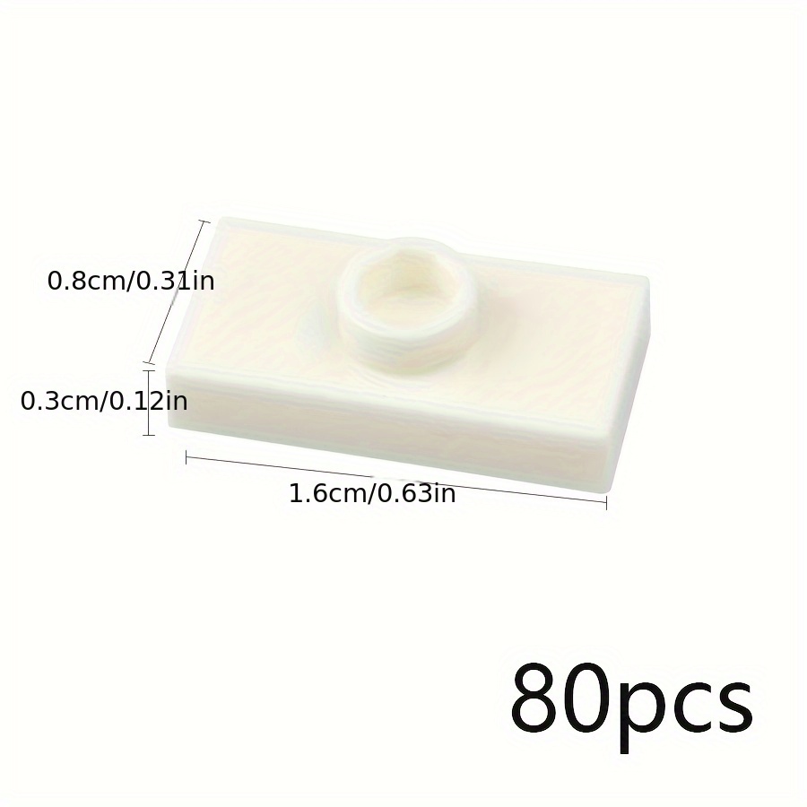 80pcs DIY Thin Brick Assembles Particles Building Blocks Kid Toys