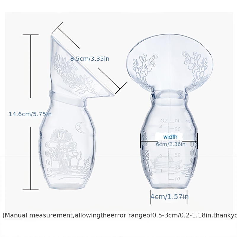 100ml Silicone Manual Control Breast Pump, Breast Milk Collector