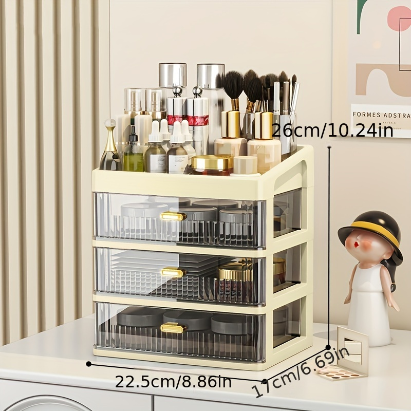 Multifunctional Makeup Storage Box Transparent Desktop - Temu Canada