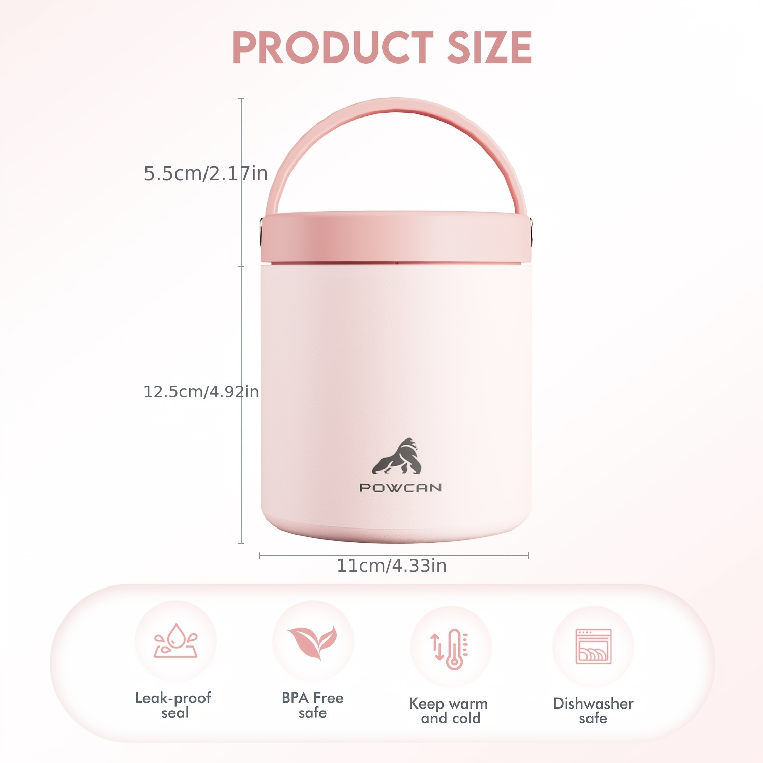 25oz stainless steel vacuum insulated food jar Temu Canada