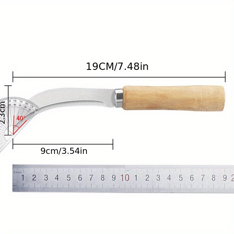 Bending Knife Fruit Knife Stainless Steel Pineapple Knife Mango Knife  Multi-functional Peeling Knife Roast Sausage Special Knife Cutting Hy9195 -  Temu