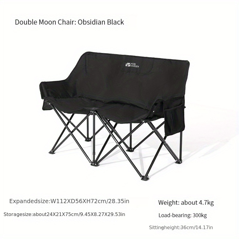 Double moon camping discount chair