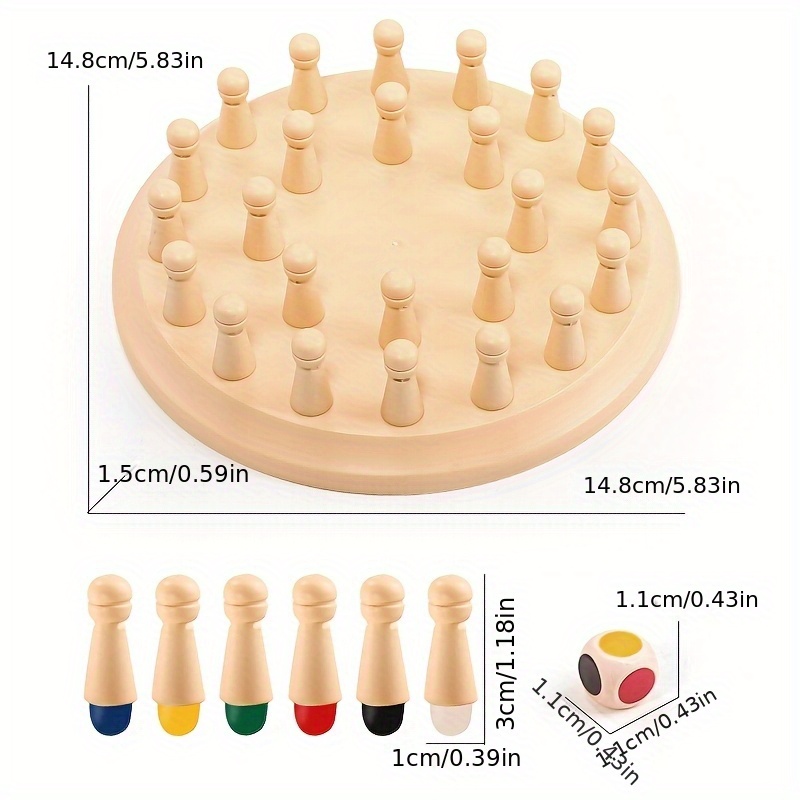 1pc Home Interactive Tabletop Game Memory Chess/puzzle Memory Chess/ Interactive Chess Pieces/puzzle Training Chess Piece Toy