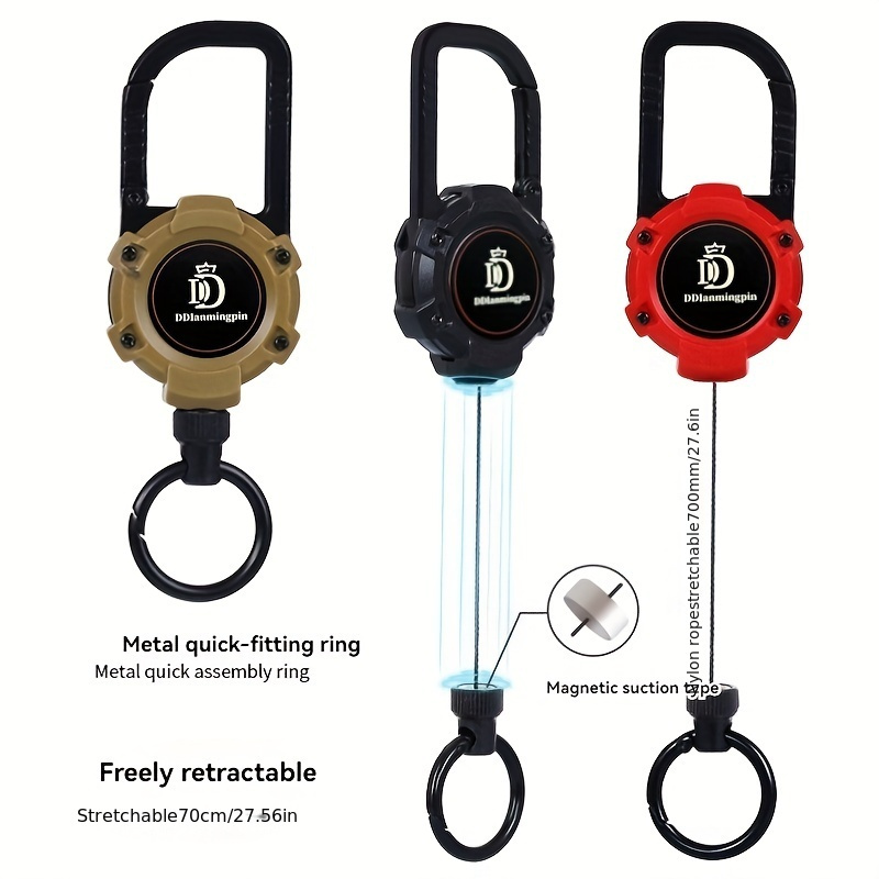 

-duty Tactical Keychain Retractable - Multifunctional For Camping & , -lost & Id ,