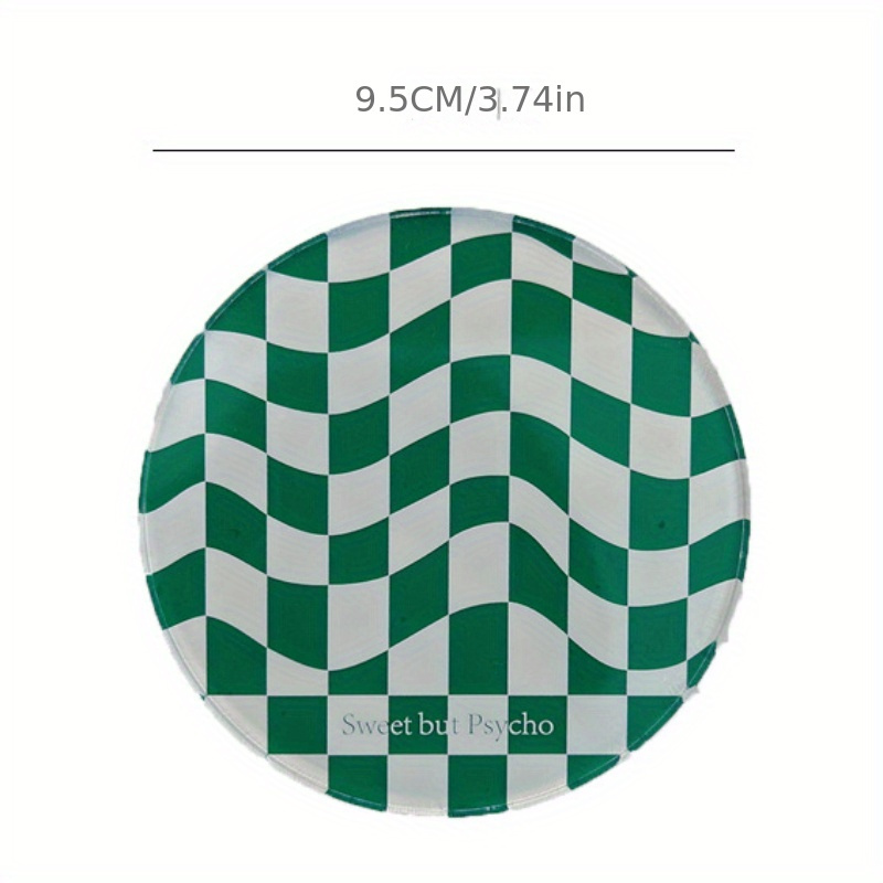 Checkered Acrylic Coaster