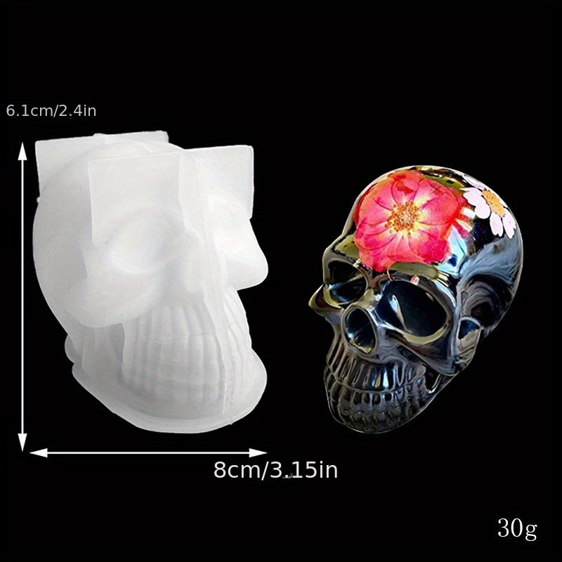 Reusable Silicone Skull Candle Resin Mold Easy Release Ice - Temu