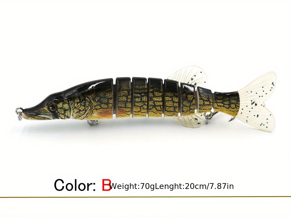 Lifelike Multi jointed Fishing Lure Pike Muskie Big Size - Temu Canada