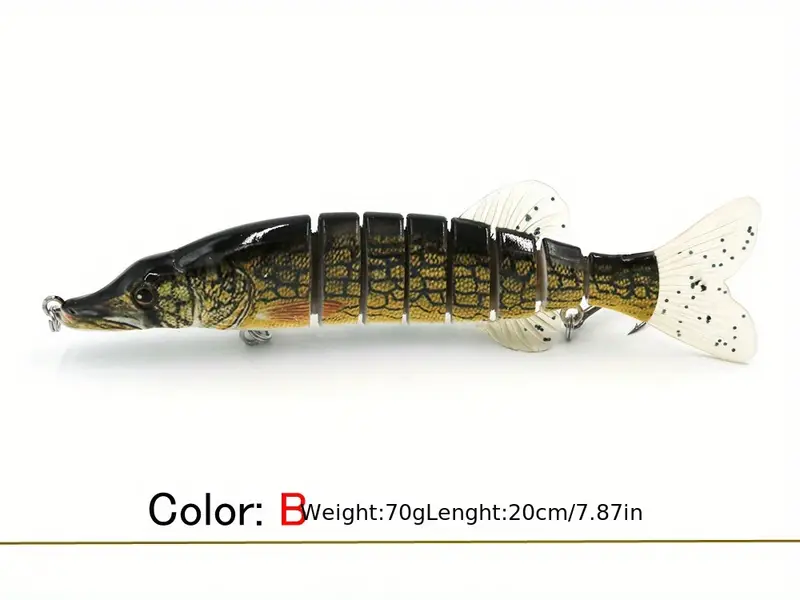 Lifelike Multi jointed Fishing Lure Pike Muskie Big Size - Temu
