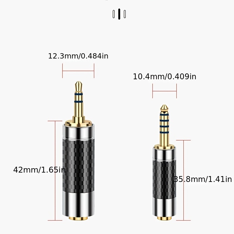 3pcs Jack 3.5mm to 2.5mm Audio Adapter 2.5mm Male to 3.5mm Female