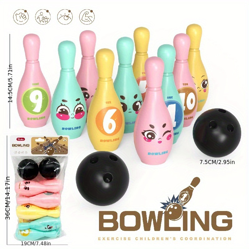 Ensemble de boules de bowling Intérieur Extérieur Multifonctionnel