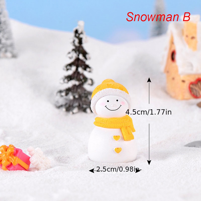 Miniature Snowman Figurine - Christmas Miniatures - Christmas and