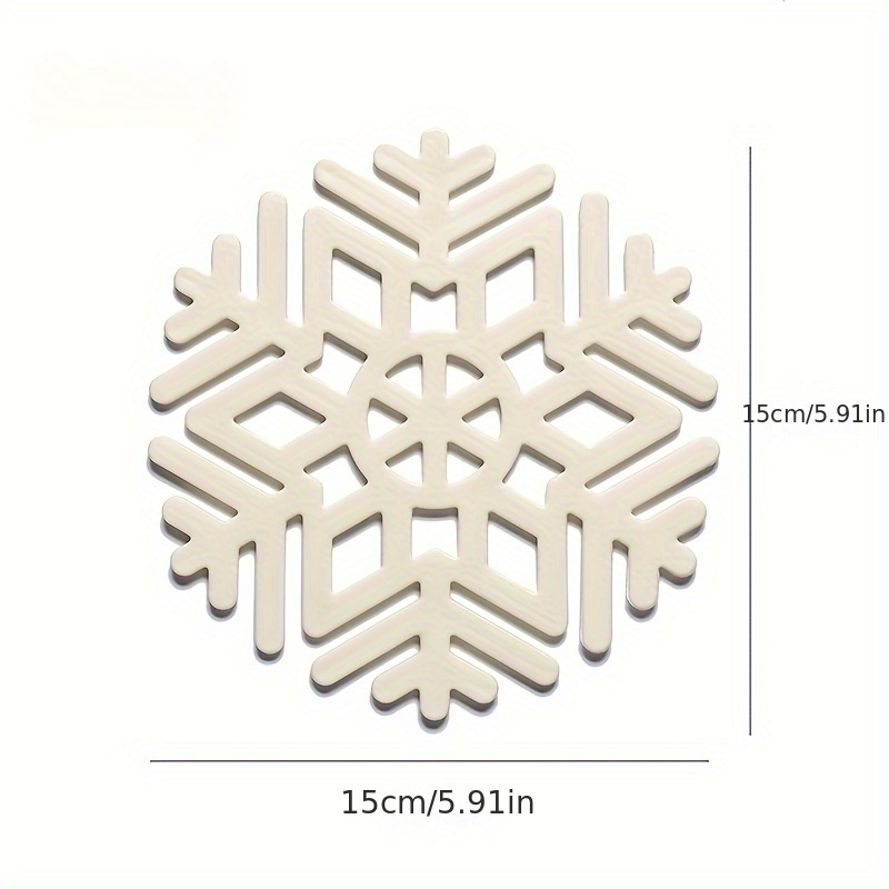 Geometric Snowflake Silicone Table Mats Heat Insulation Mats
