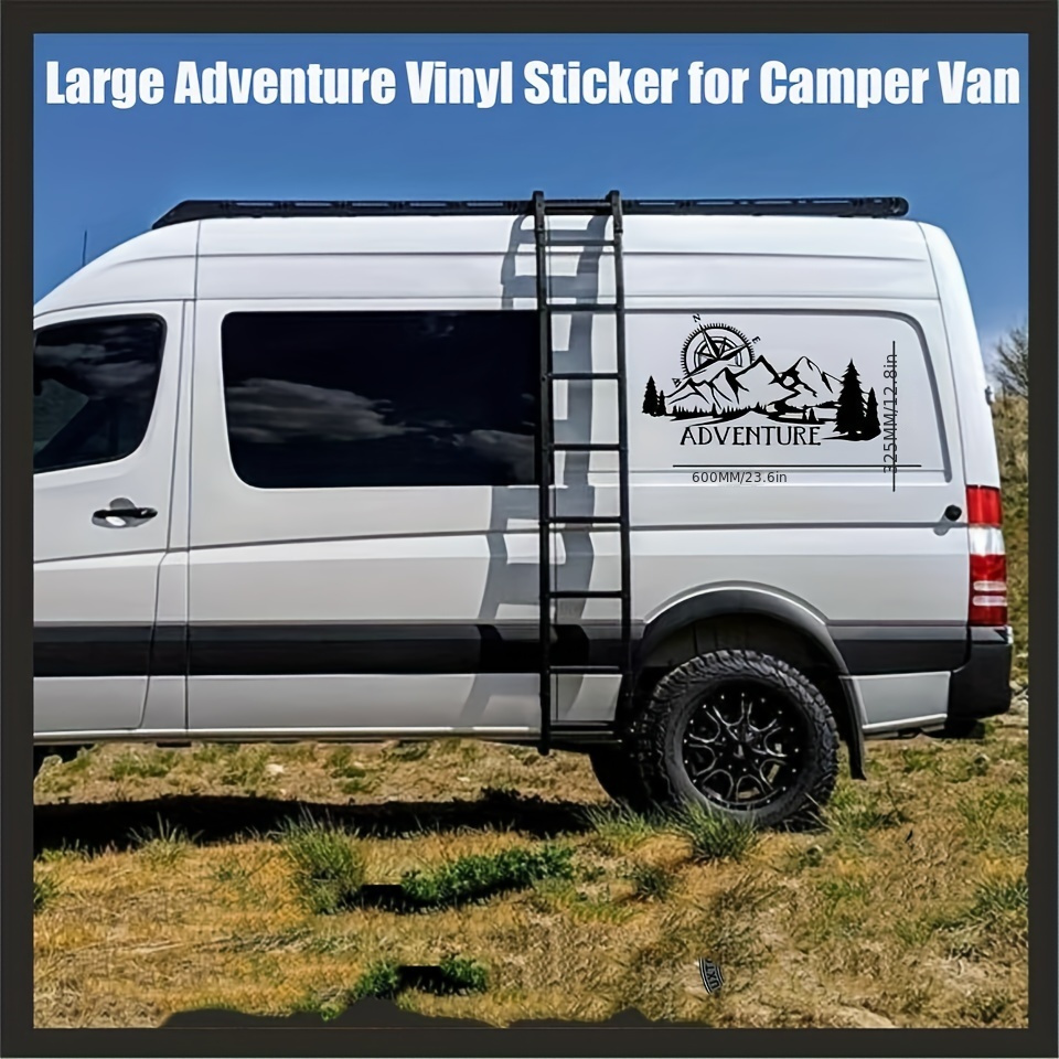 

Car Large Adventure Stickers Graphics Vinyl Decals For Peugeot For Van Motorhome Stripes Auto Accessories