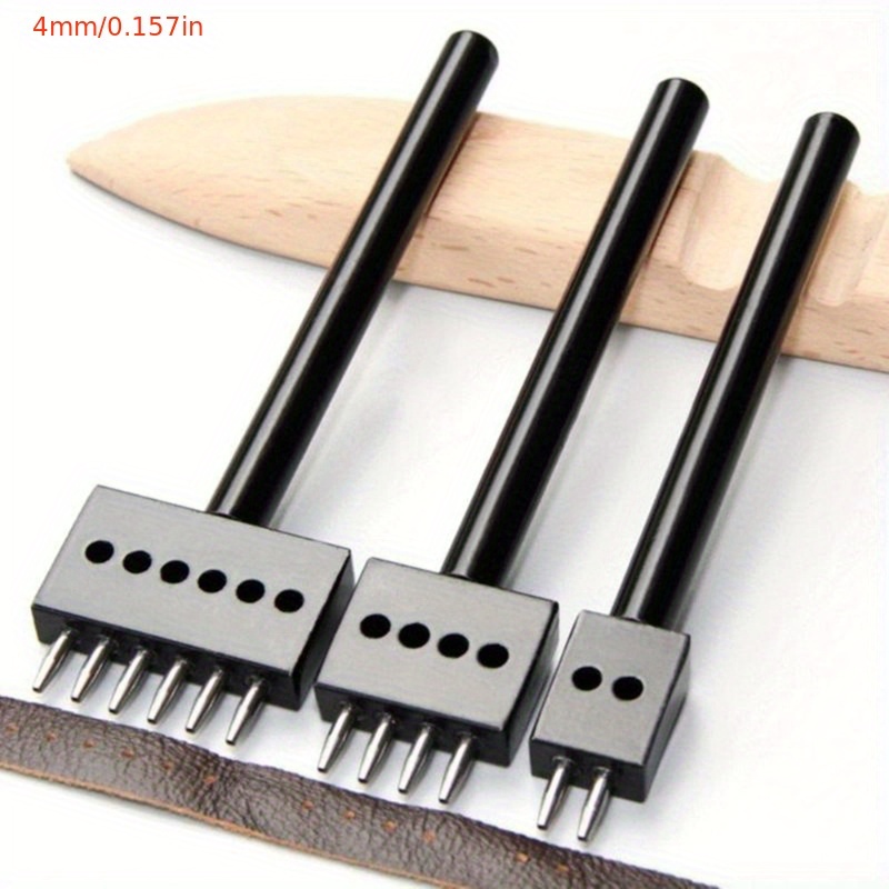 4Z DIY Leather Craft Set Of 2+9 Diamond Prongs Punching Tools