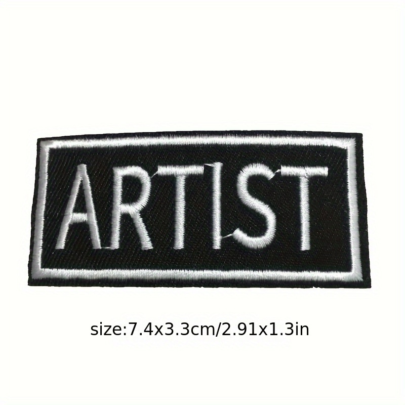 Patches Embroidery Patches Rectangular Letter Embroidery - Temu