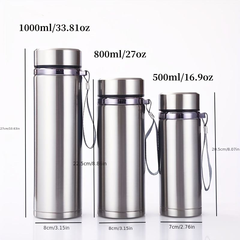 Vacuum Insulated Thermos Flask 304 Stainless Steel 800ml Hot/cold