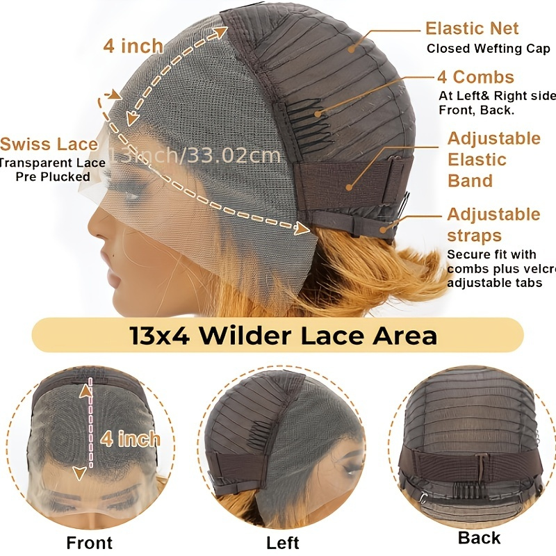 VARCILY Femme 150% Densité Perruque Courte Ondulée Bouclée, 20.32 cm Cheveux Humains Brésiliens Remy, 13*4 HD Lace Front, Pre Plucked avec Baby Hair, Perruque Pixie Cut Sans Colle pour un Look Naturel