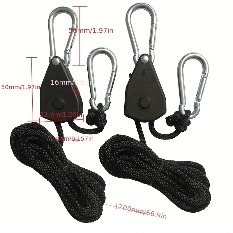 Pulley Ratchets Kayak And Canoe Boat Bow Stern Rope Lock Tie - Temu