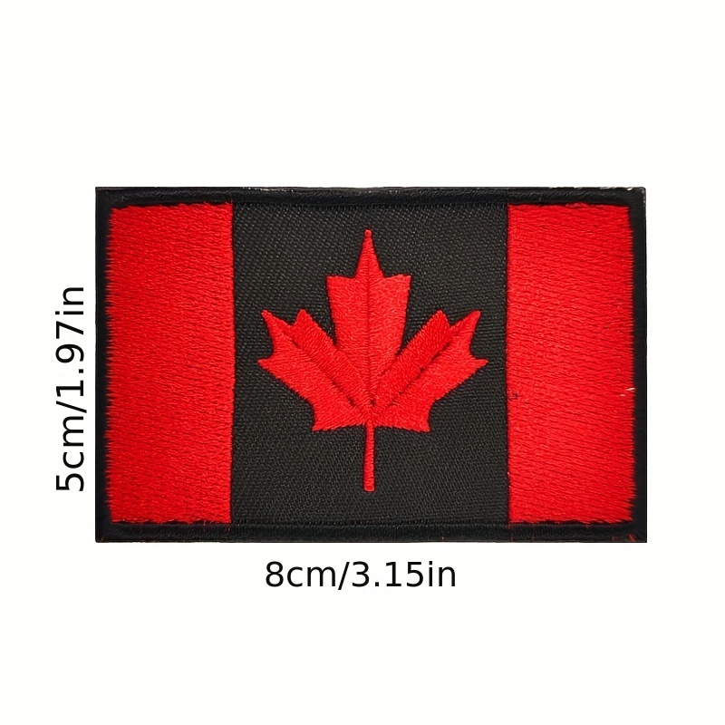 Multicolor Canadian Maple Leaf Embroidered Patch Perfect For