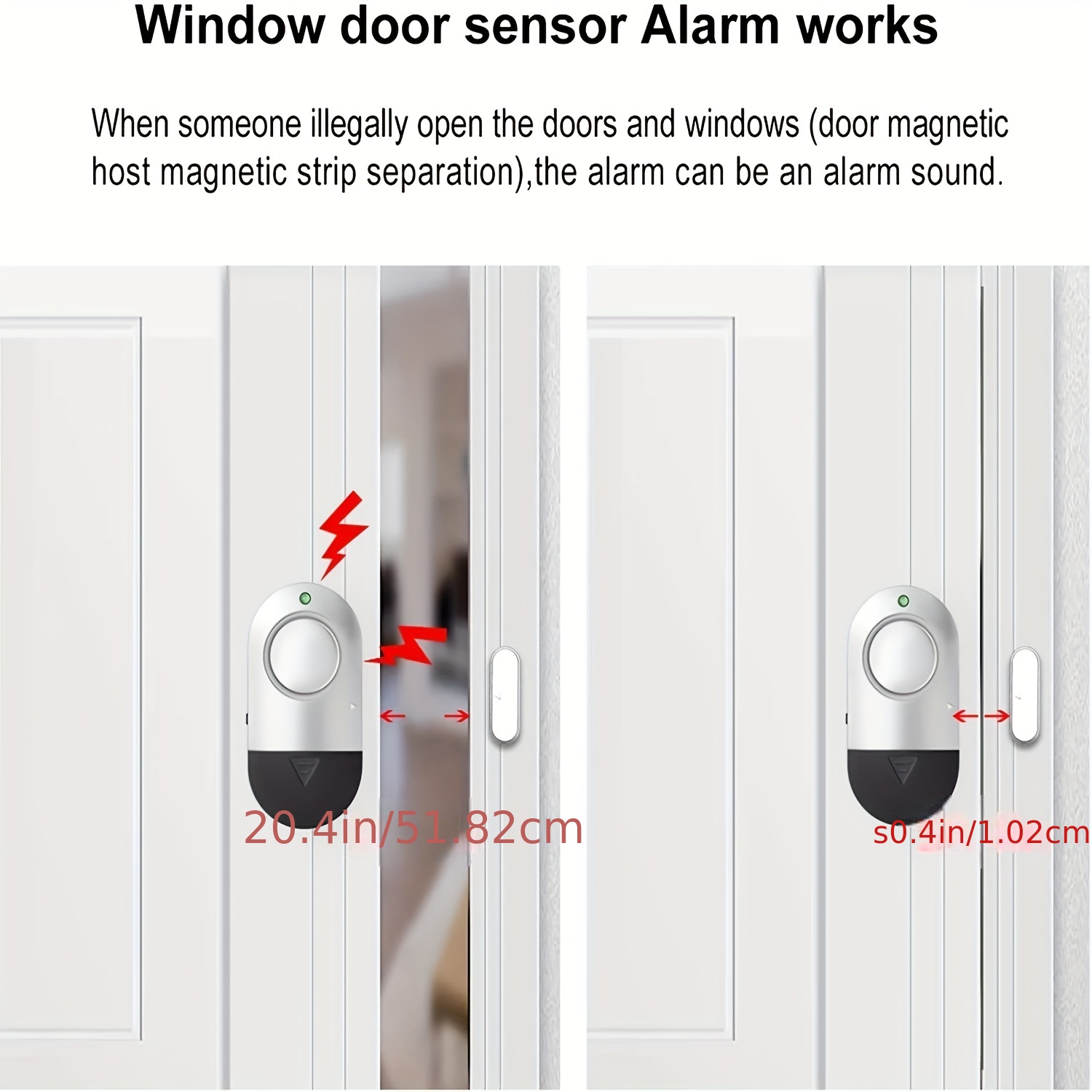 Alarma de puerta y ventana, alarmas de puerta de 120