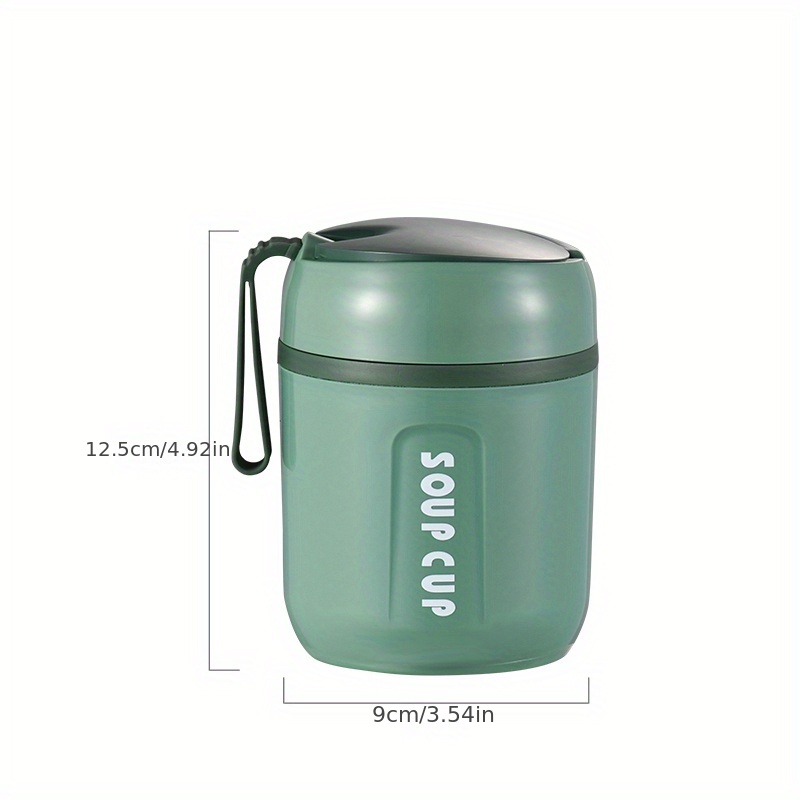 Portable Soup Cup Thermos Hot Food Flask Lunch Box Storage Stainless  Steel~480ML