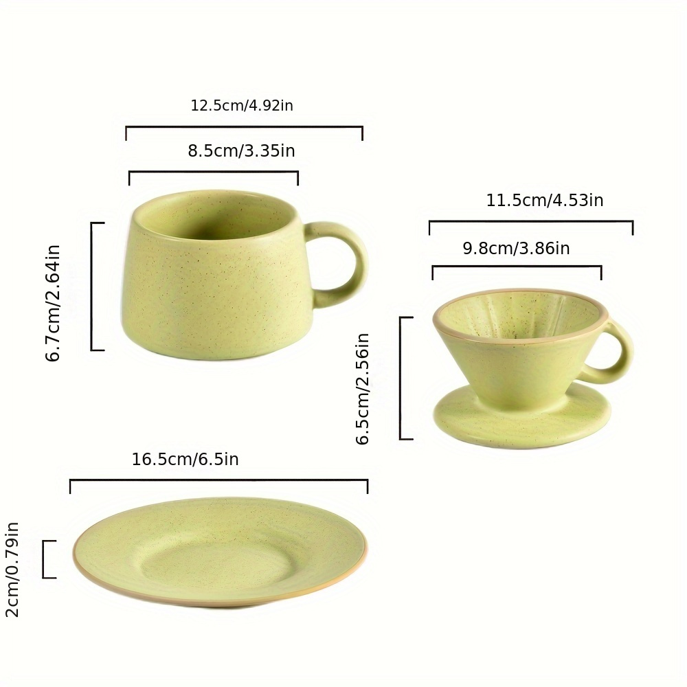 Ceramic Coffee Filter Cup, Hand Flushing Coffee Filter Cup