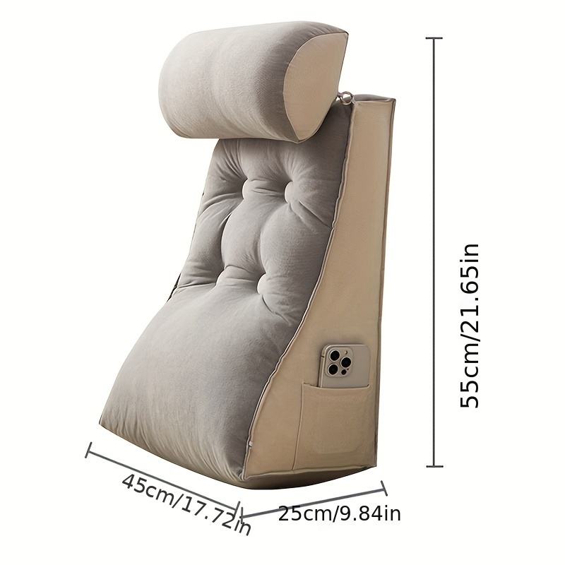 Minimalist backrest cushion with headrest for comfort