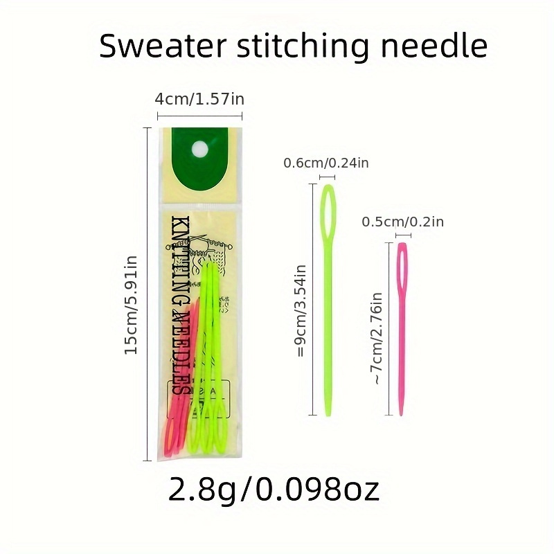 Plastic Sewing Needles Large Eye Plastic Yarn Needles For - Temu United  Arab Emirates
