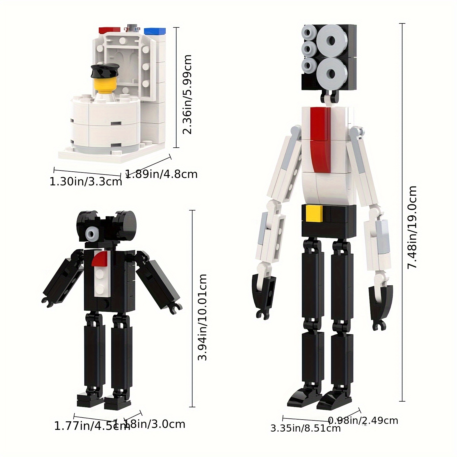 Toilet Robot Vs Cameraman Building Blocks Set