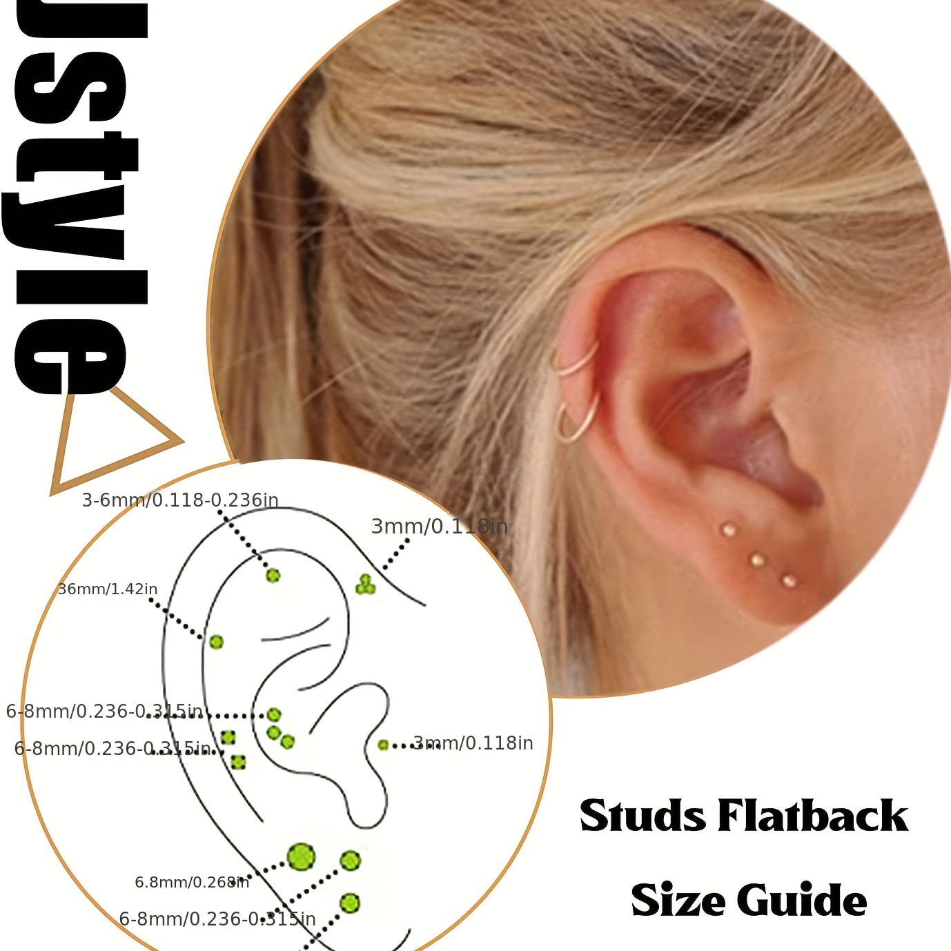 Tiny hot sale cartilage stud