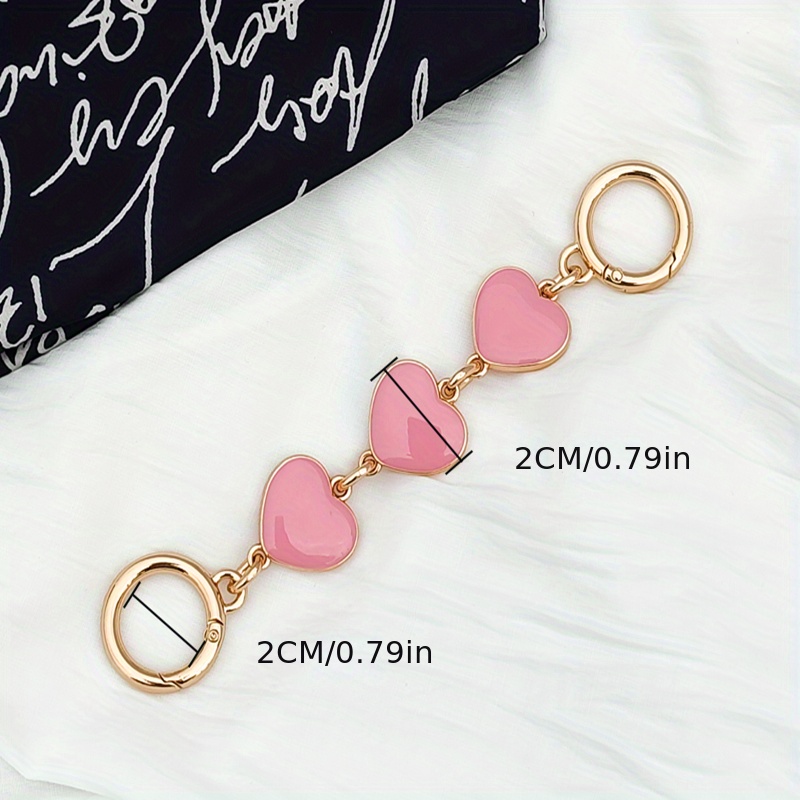 Bag Chain Strap Extender Heart-shaped Hanging Replacement Chain